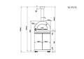 Stainless Steel Gas Pizza Oven 35000 BTU for 16 Inch Pizza