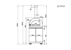 Stainless Steel Gas Pizza Oven 35000 BTU for 16 Inch Pizza