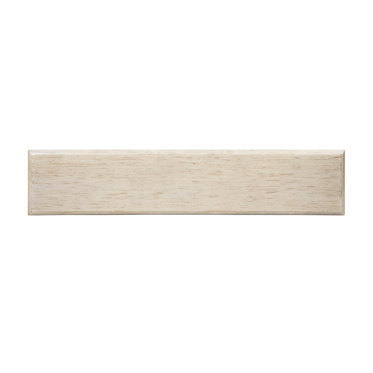 Veda 63" Reclaimed Wood Stacked Geometric Waterfall Console Table, Whitewashed