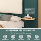 Queen Size Upholstered Platform Bed