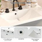 60" Double Sinks Bathroom Vanity Set