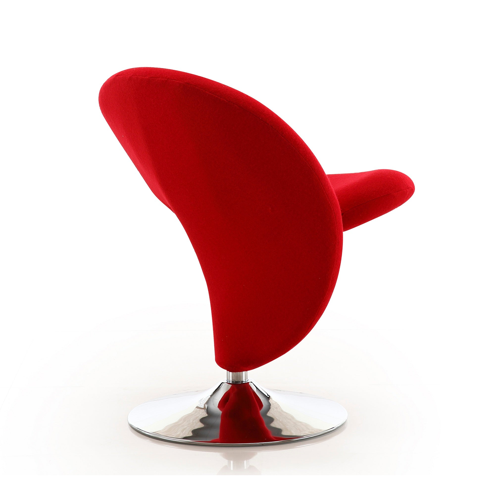 Curl Wool Blend Swivel Lounge Chair