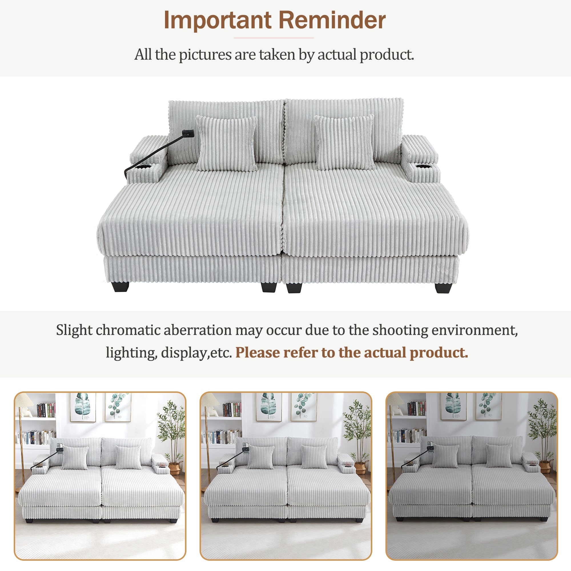 Modern Chaise Sofa 75.5" Chaise Lounge