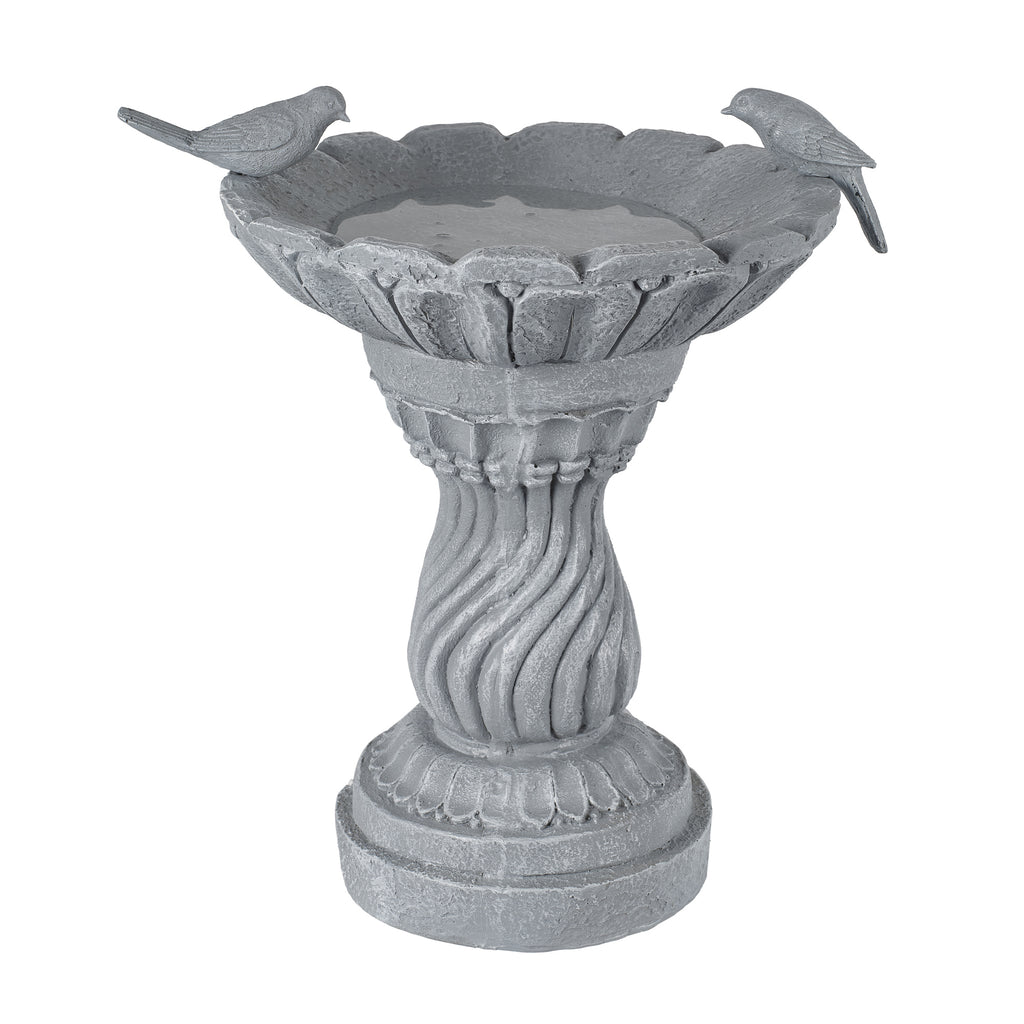 16.54" Garden Bird Bath Statue, Magnesium Oxide