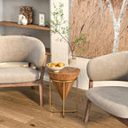 Minimalist & Luxe Wood Side Table