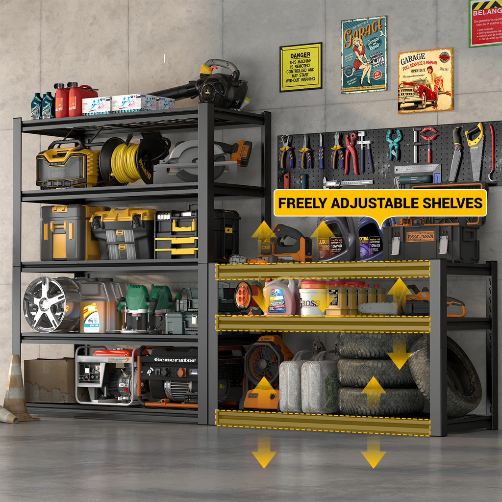 59 Inches Metal Garage Storage Rack