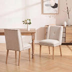 Light Luxury Rivet Upholstered Dining Chair (Set of 2)