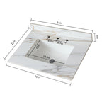31 Inch Carrara Marble Vanity Top