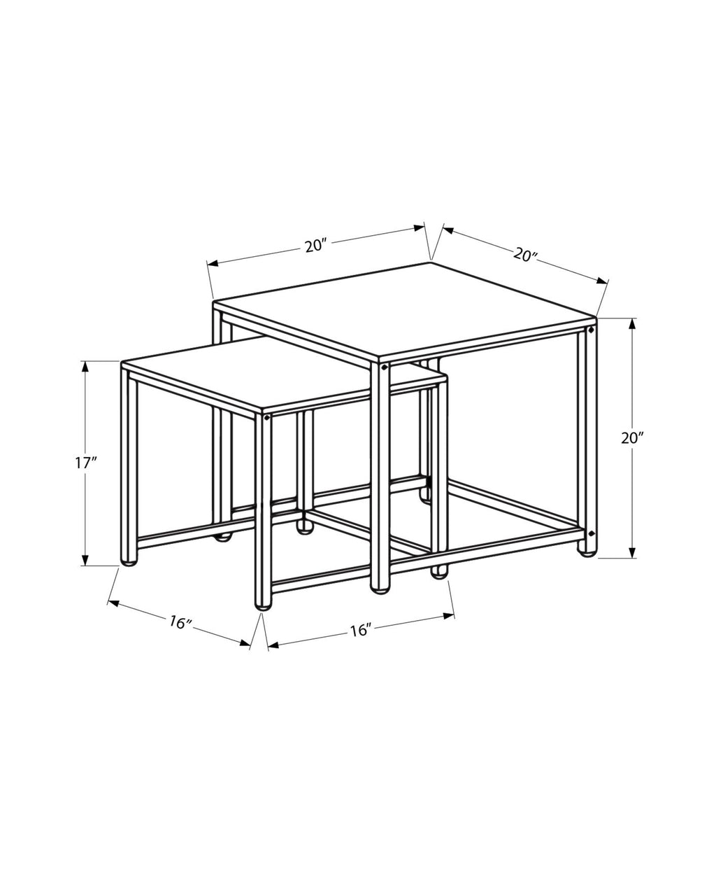 Nesting Table Set Of 2