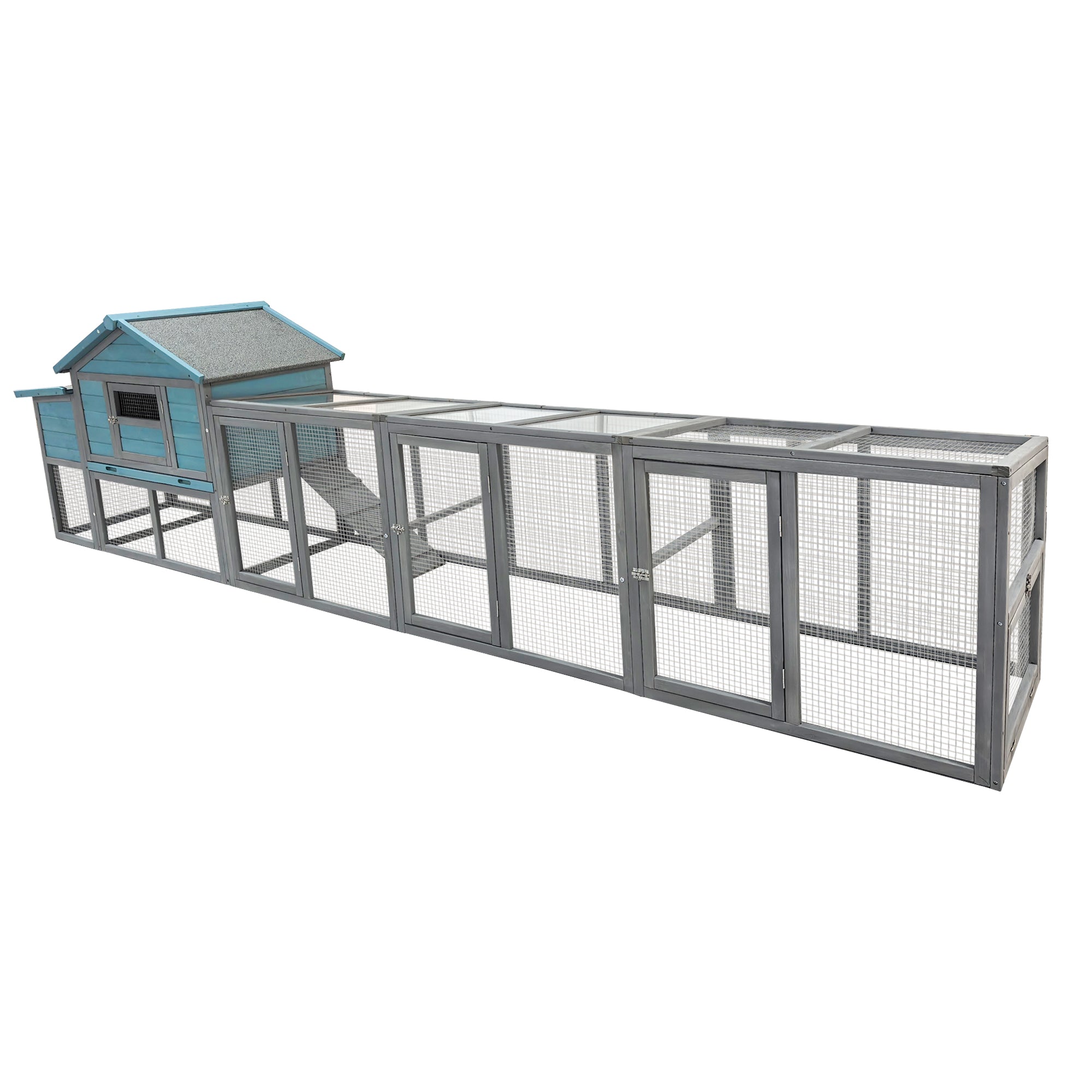 141" Large Wooden Chicken Coop