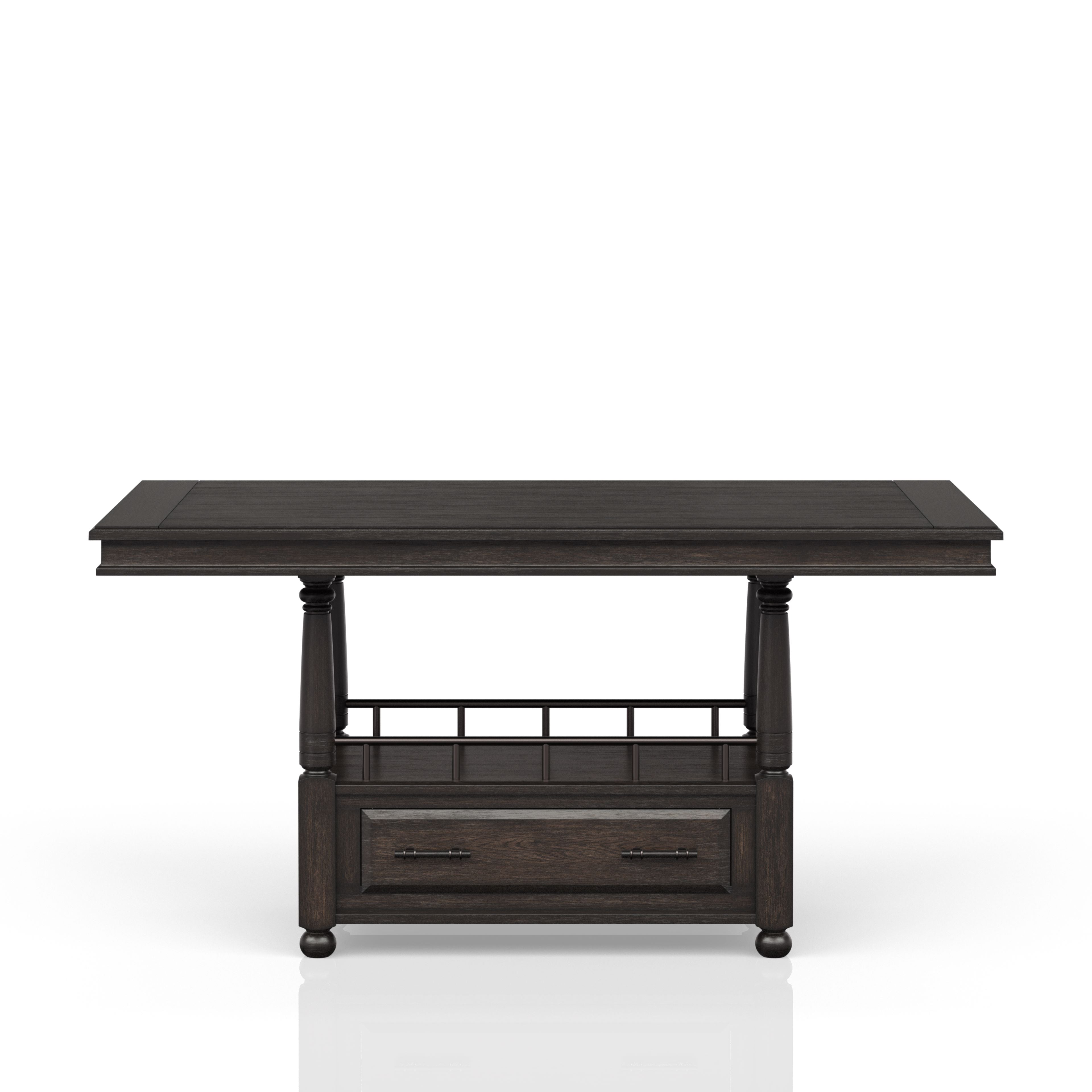 Deep Coffee Counter Height Dining Table