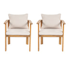 Kaja Outdoor Acacia Wood Dining Chair, Teak Finish