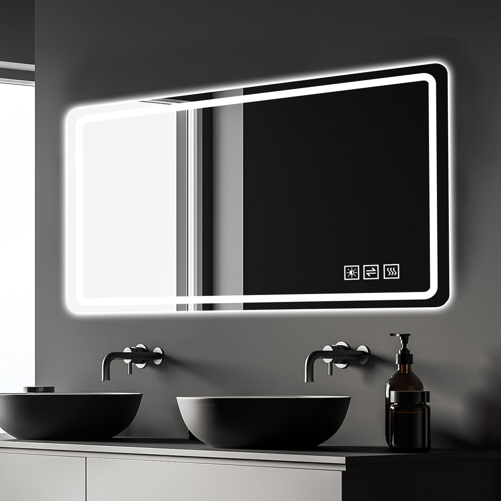 60X28 Inch LED Bathroom Mirror