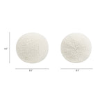 Luna 12" Round Sphere Accent Ball Throw Pillow