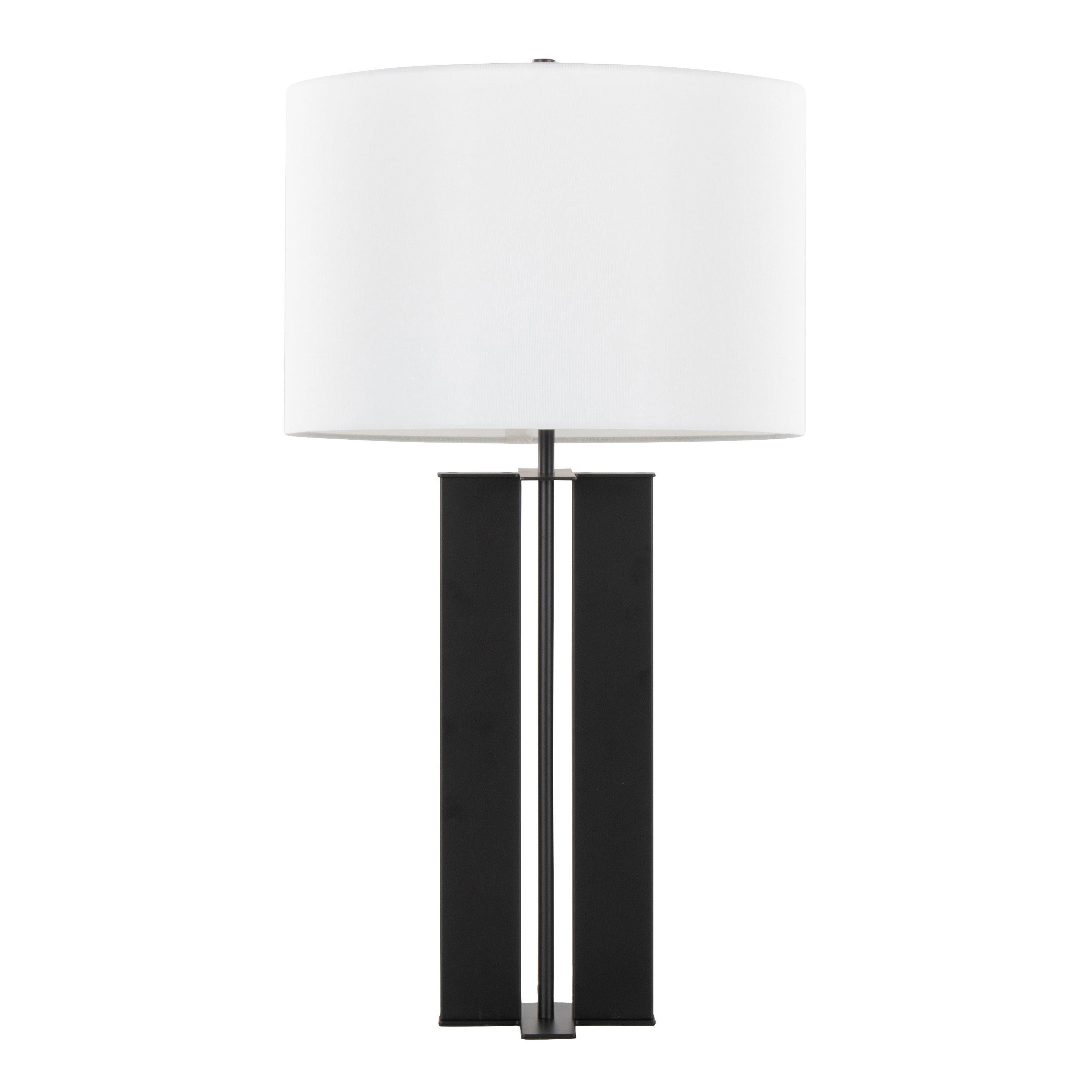 28" Contemporary Metal Table Lamp