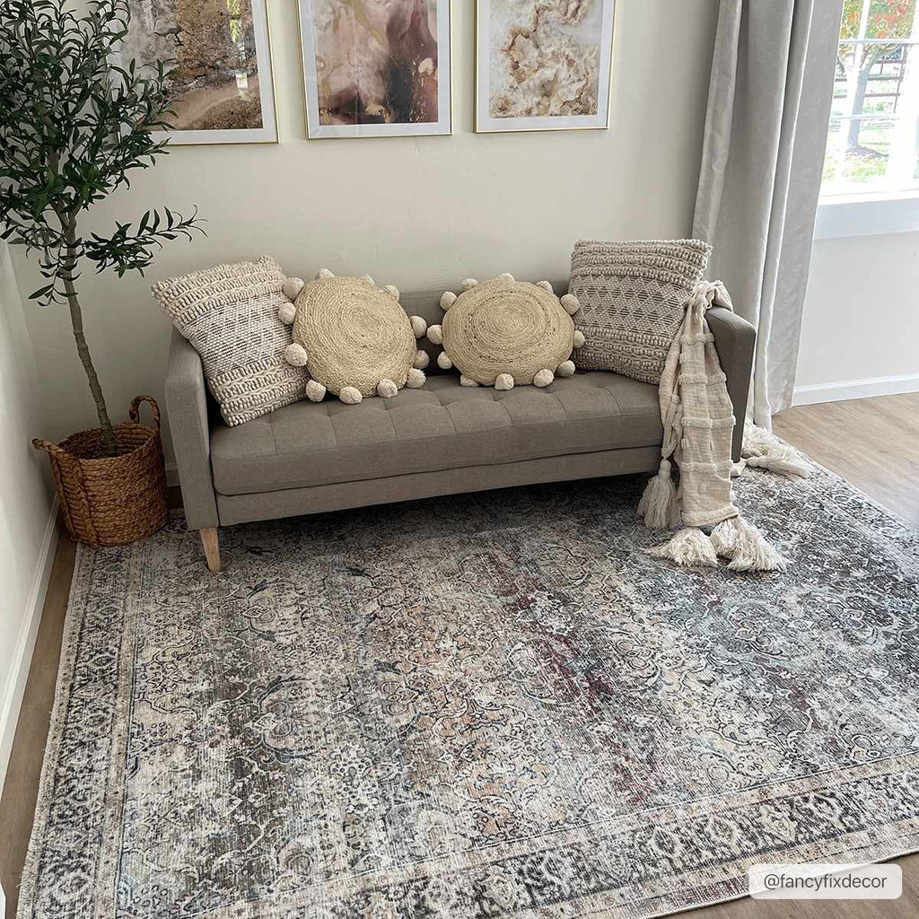 Olive Holi-2304 Washable Area Rug