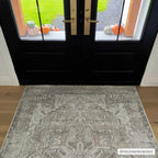 Hera Olive Boutique Washable Rug