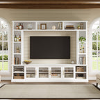 All-in-One Modern Entertainment Center for TVs Up to 80"