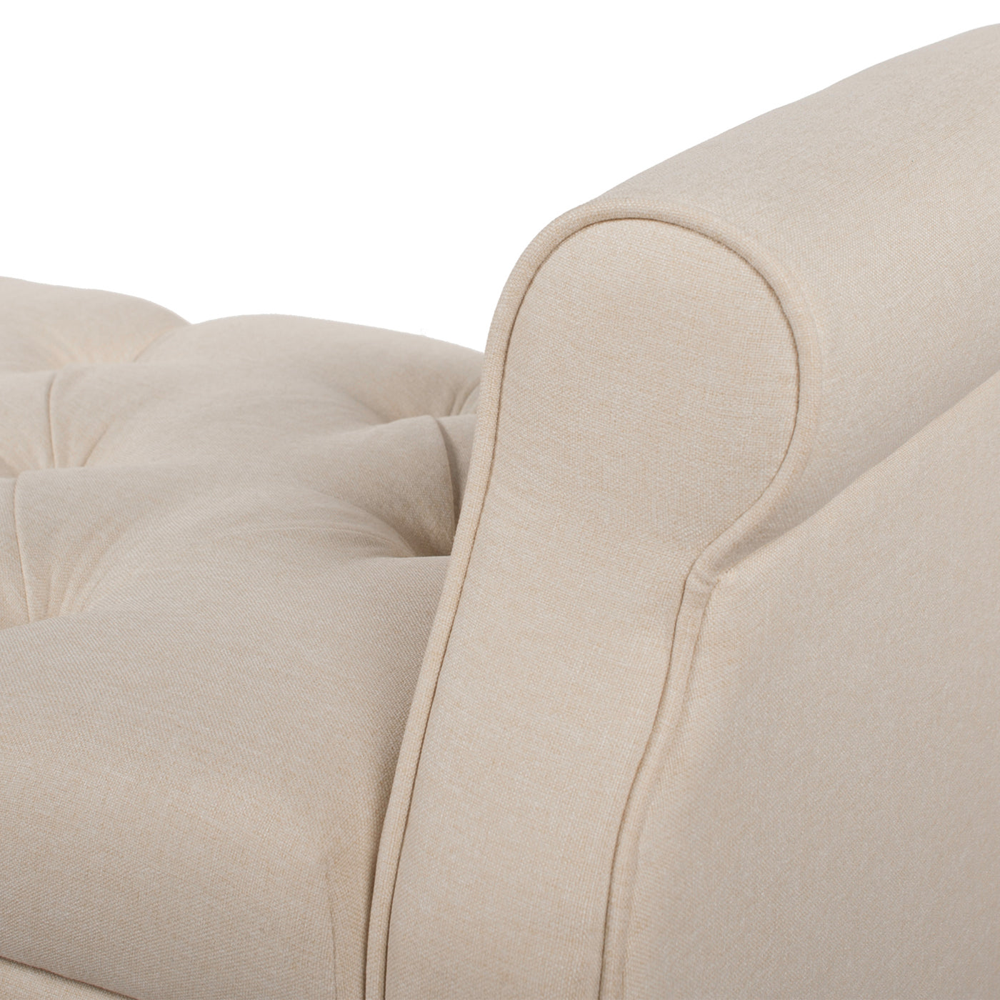 Jacqueline 57.5" Tufted Roll Arm Storage Bench, Sky Neutral