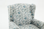Modern Accent Chair with Retro Wood Legs