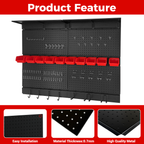 Pegboard Wall Organizer - 48 x 36 Inches