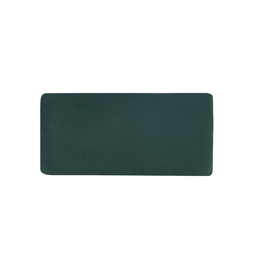 Abigail Upholstered Velvet Accent Bench in Forest