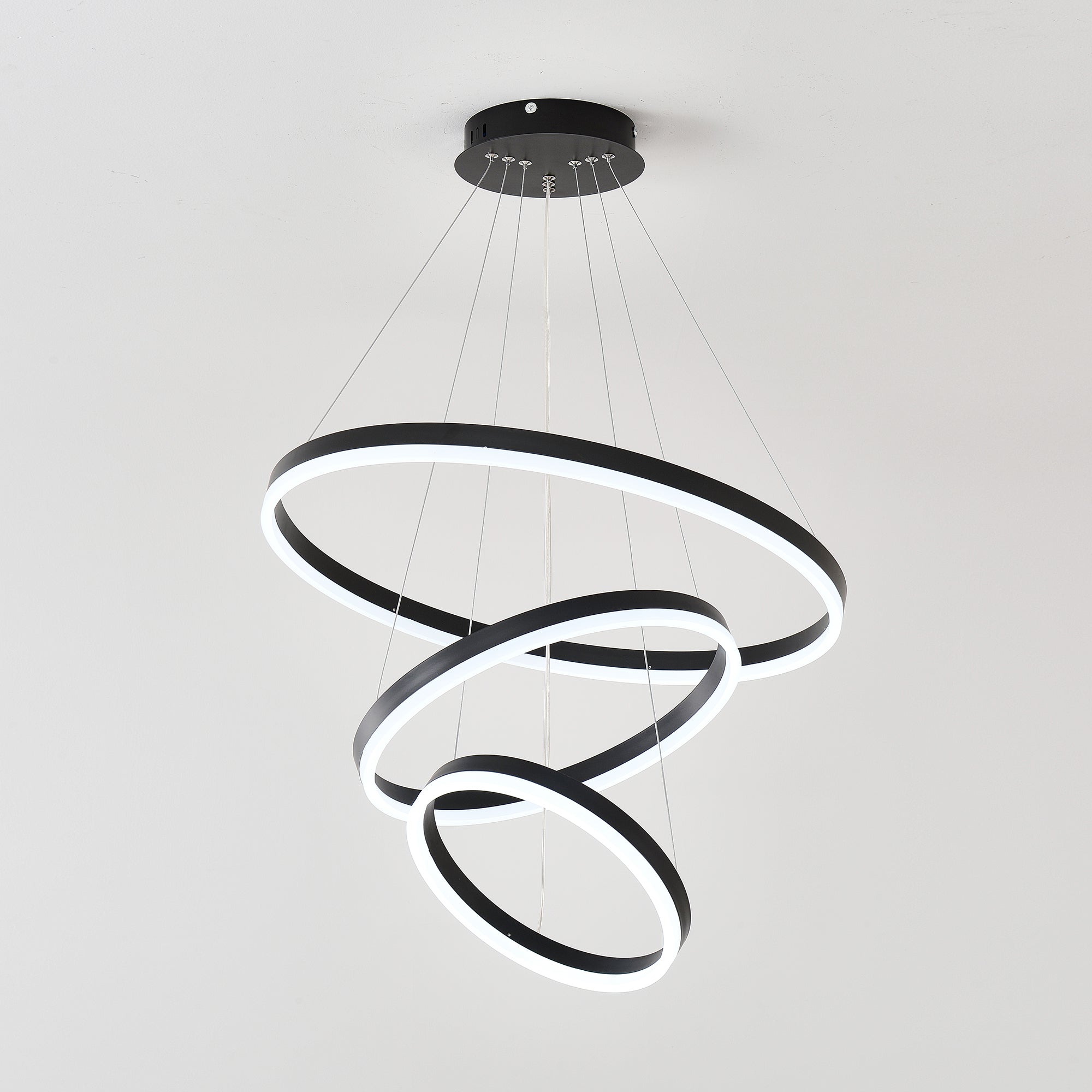 Modern 3 Rings Chandelier