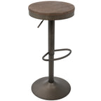 Adjustable Barstool in Antique and