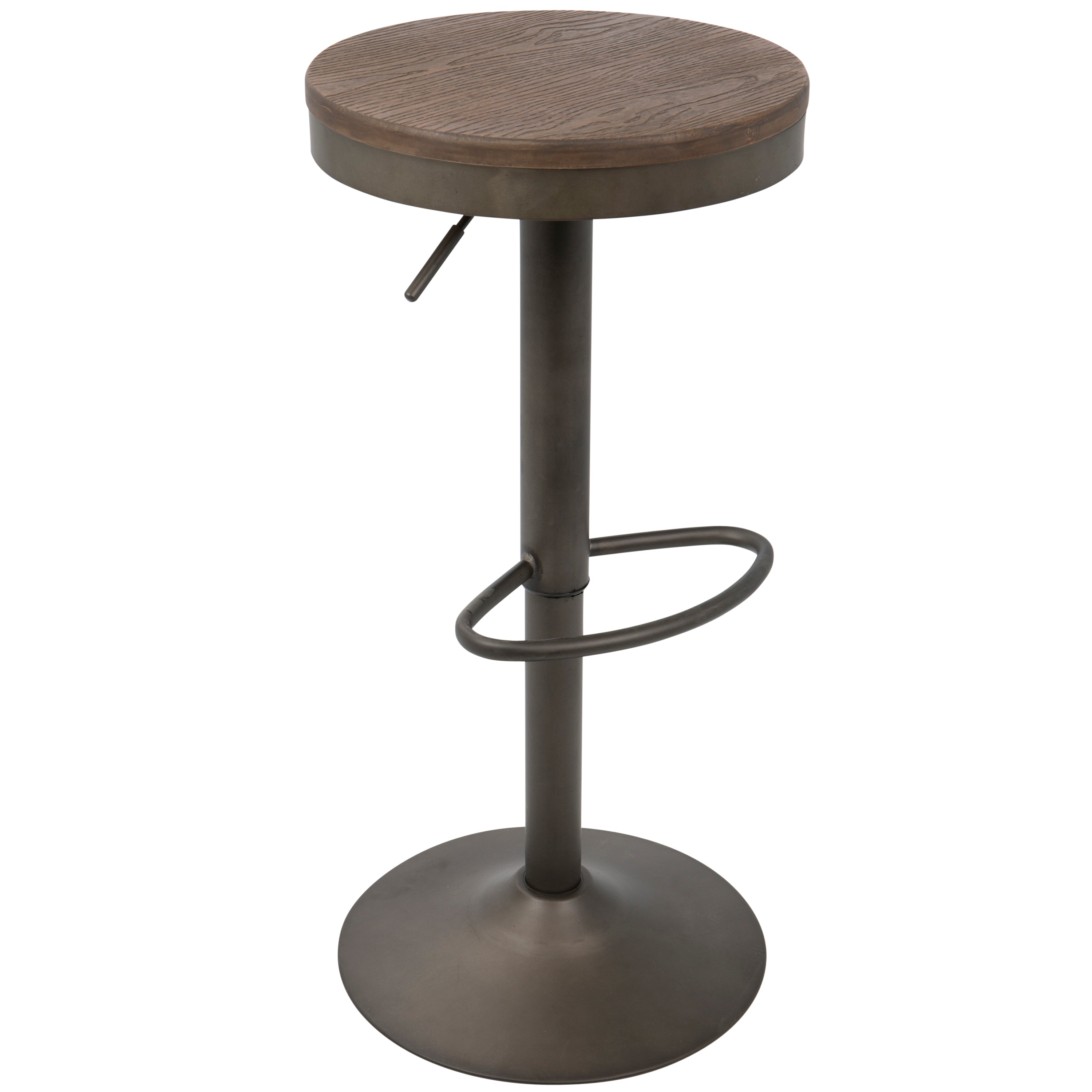 Adjustable Barstool in Antique and