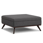 Owen 40 Inch Wide XL Square Coffee Table Storage Ottoman
