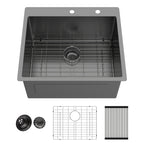Drop In Laundry Utility Sink - Premium Stainless Steel
