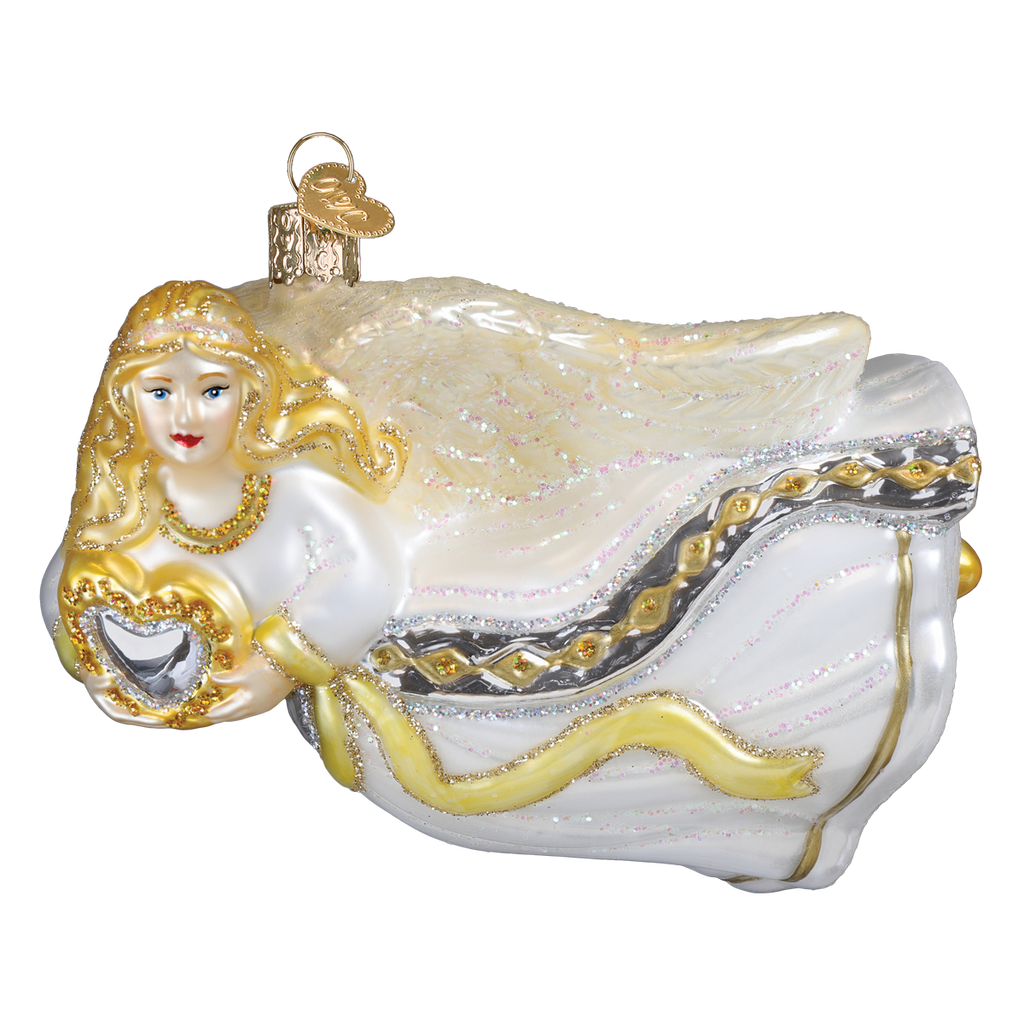 Angel With Heart Ornament