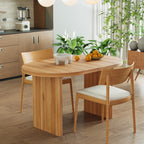 Modern Extendable Dining Table with Removable Extension Leaves