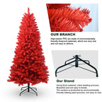 Vibrant All-Red Christmas Tree - 5FT