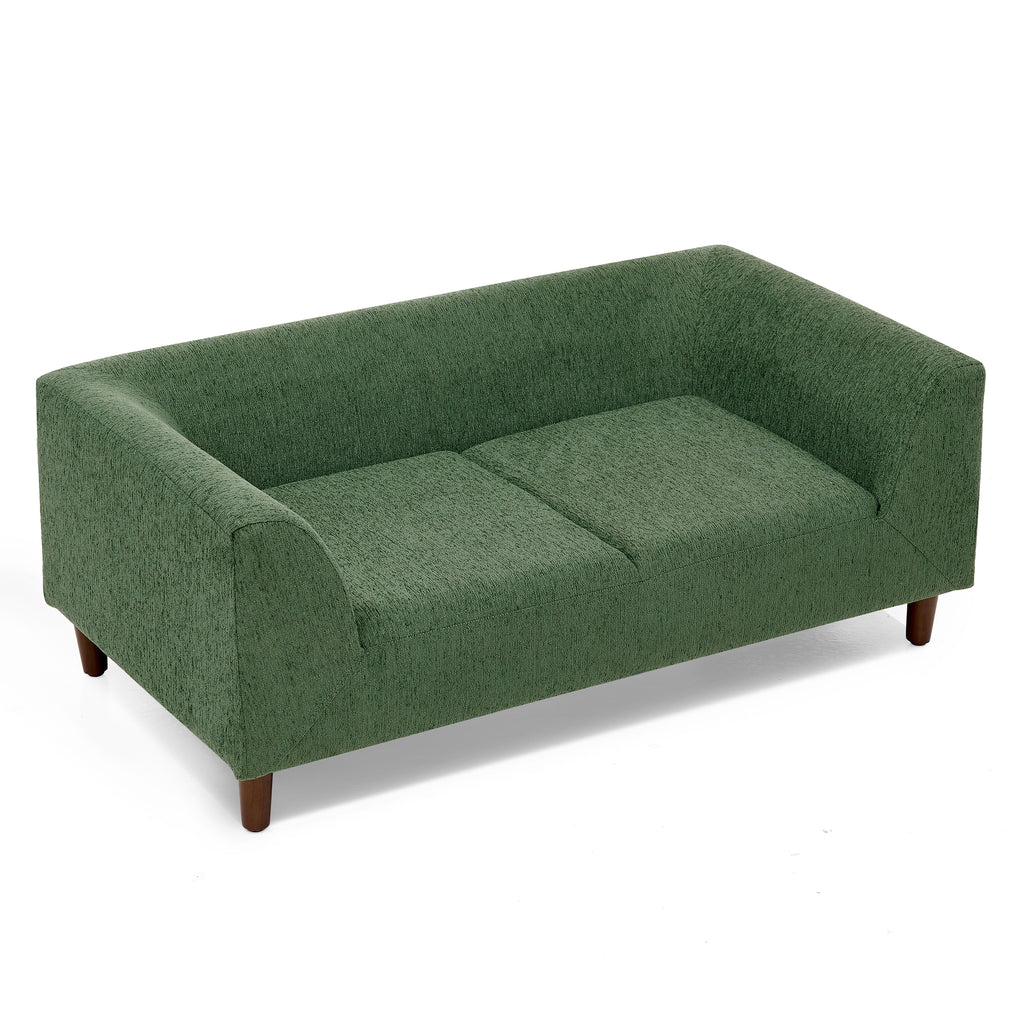 Modern Rectangular Pet Sofa with Backrest and Armrests