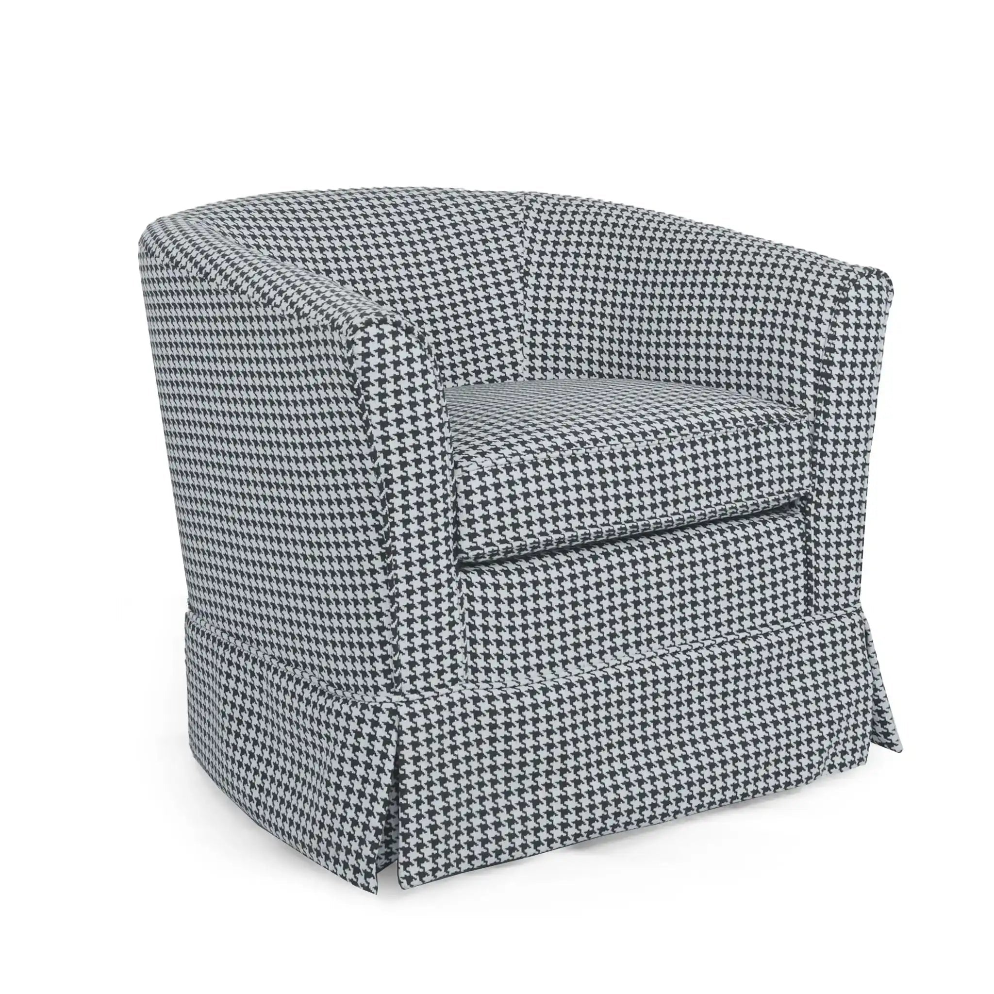 Zeniqua Upholstered Swivel Chair With Loose Cover