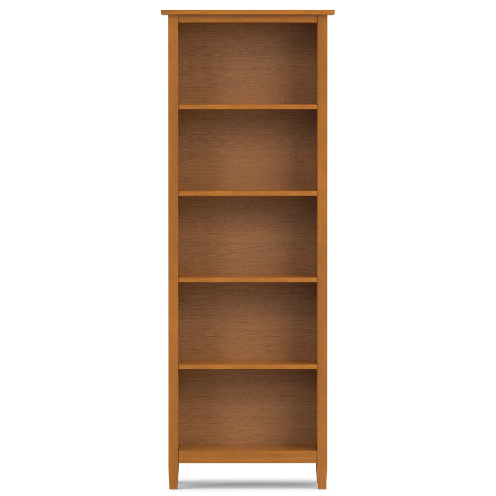 Warm Shaker 5 Shelf Bookcase