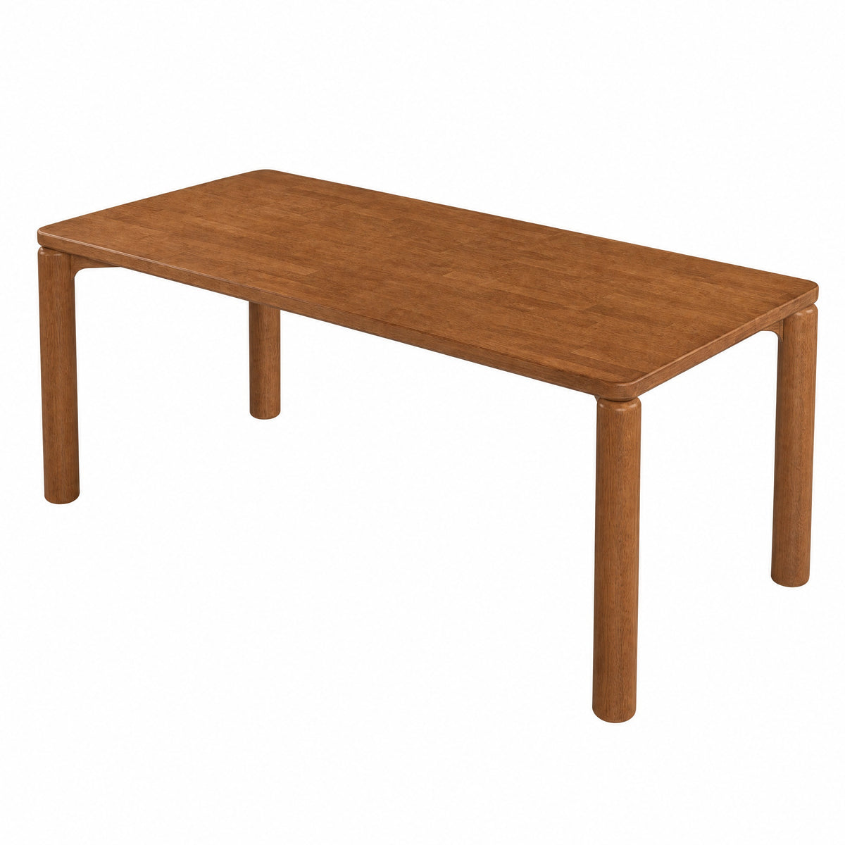 70.28" Rubber Wood Dining Table