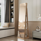 360° Swivel Jewelry Cabinet with Full Length Mirror