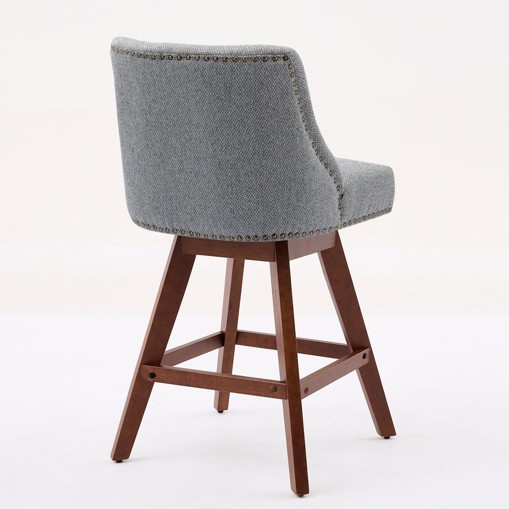 Counter Height Swivel Barstools Set of 2