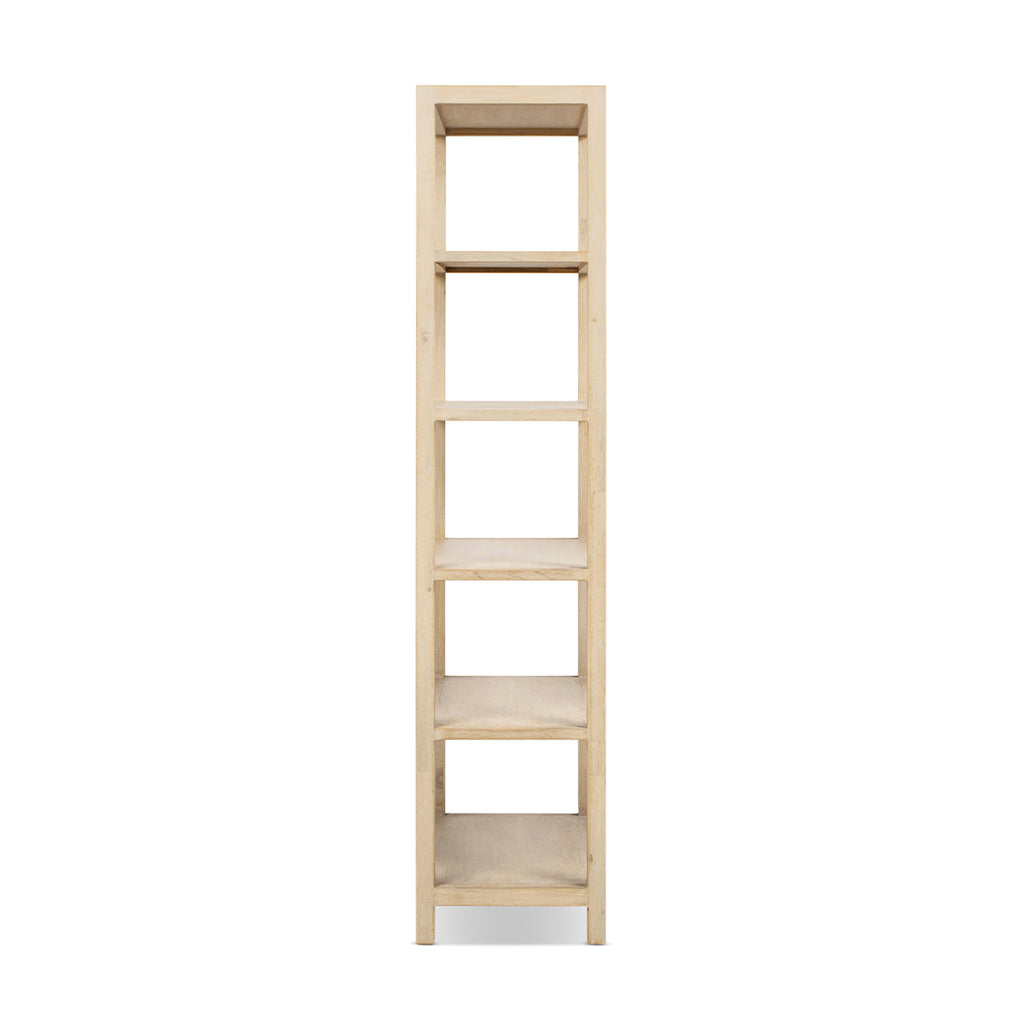 Ellis 71" Reclaimed Wood 5-Shelf Open Frame Bookcase