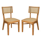 Netro Acacia Wood Dining Chair Set