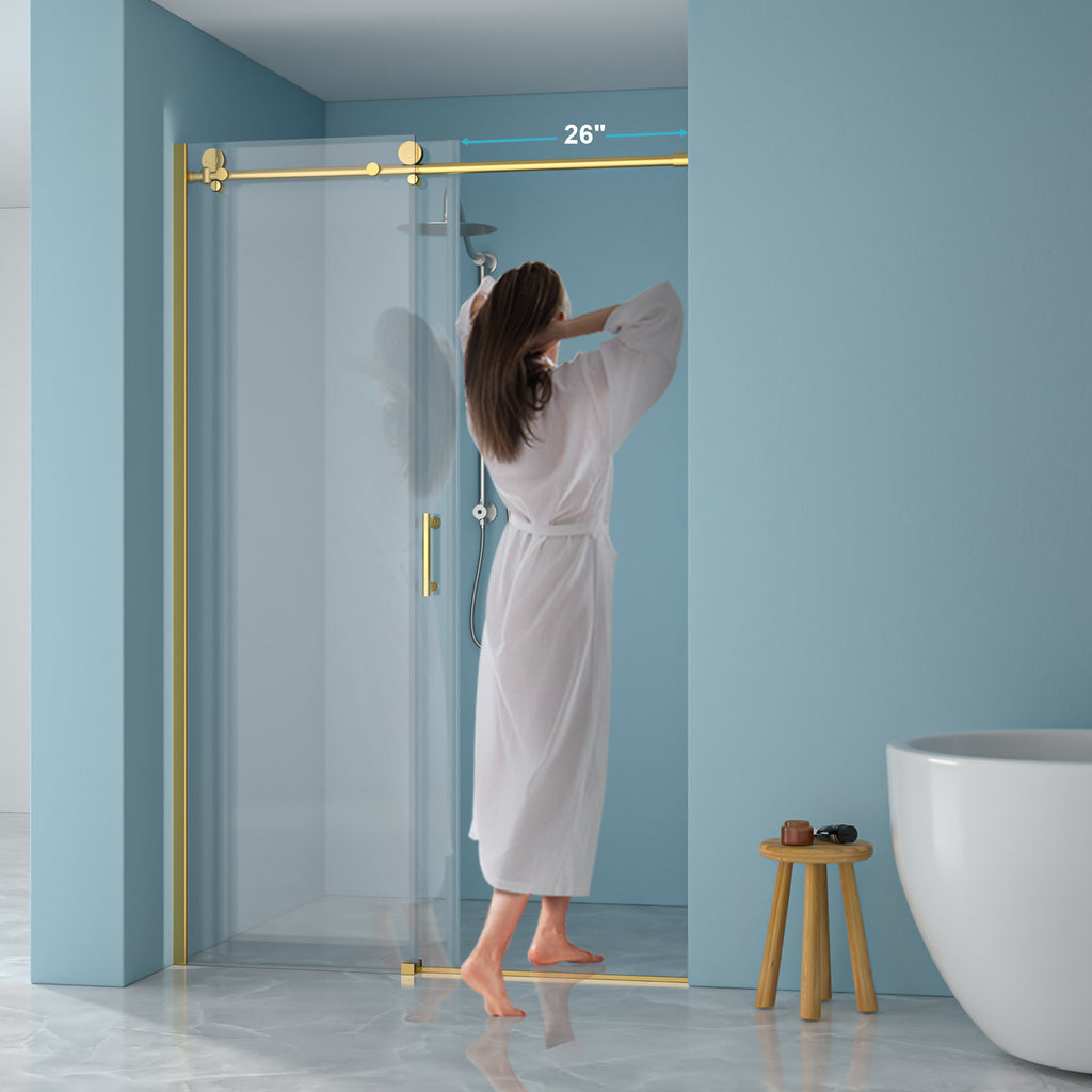 48"W x 76"H Single-Slide Shower Door