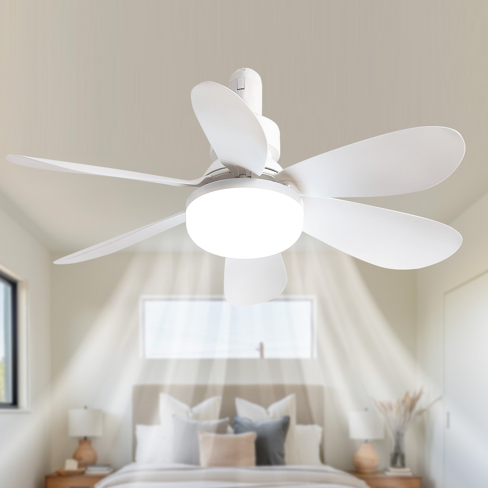 20-Inch Socket Fan Light Portable Ceiling Fan