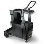 2-Tier Heavy Duty Welding Cart with Anti-Theft Lockable Cabinet