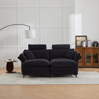 Deep Seat Sectional Sofa with Ottomans