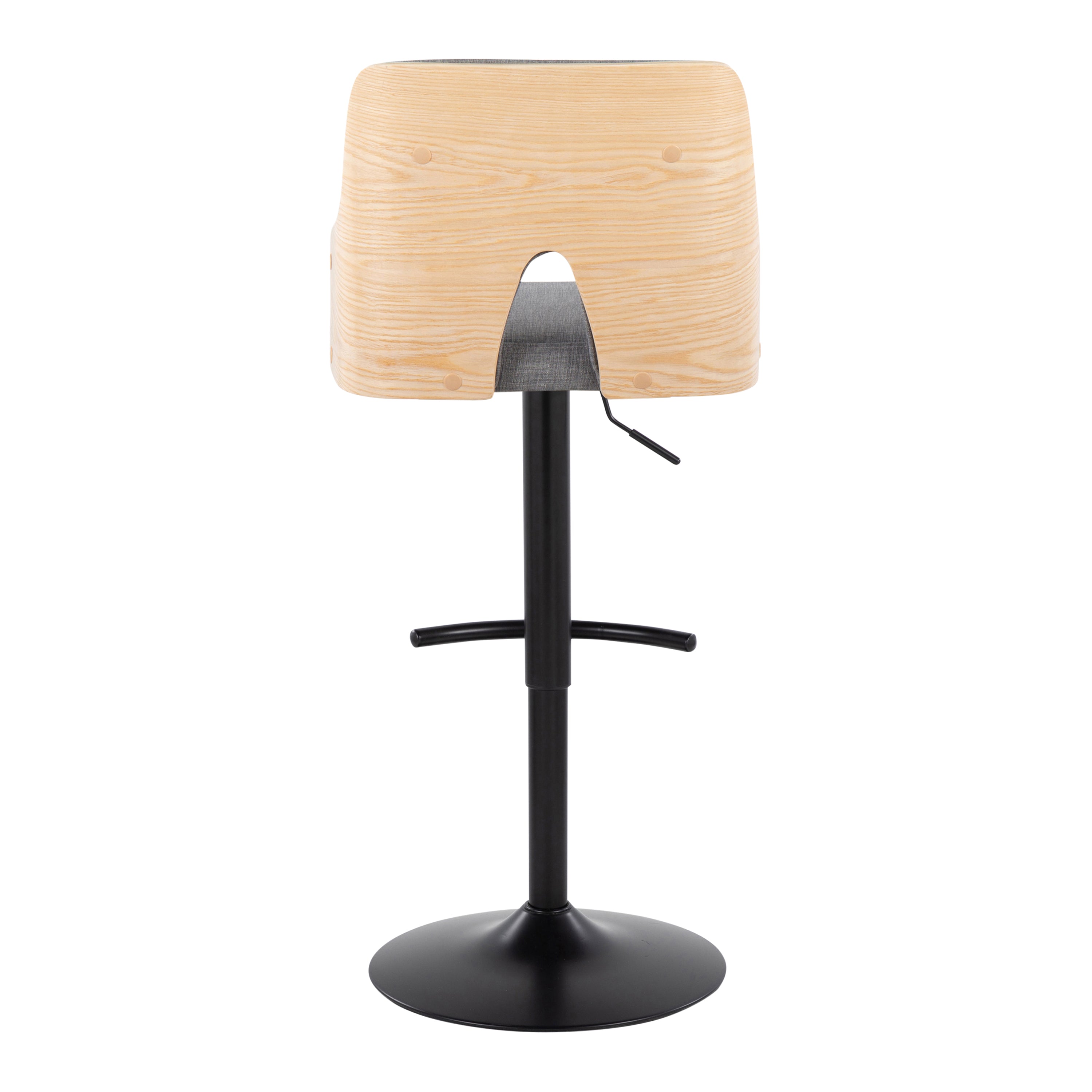 Contemporary Adjustable Barstool with Swivel