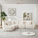 123.2-Inch Modern Luxury Curved Corner Sectional Sofa