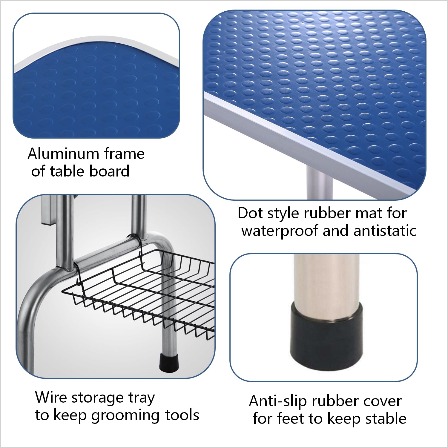 Large Grooming Table for Pet Dog and Cat with Adjustable Arm and Clamps