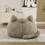 41.7'' W Boneless Single Sofa, Faux Fur Bean Bag Chair